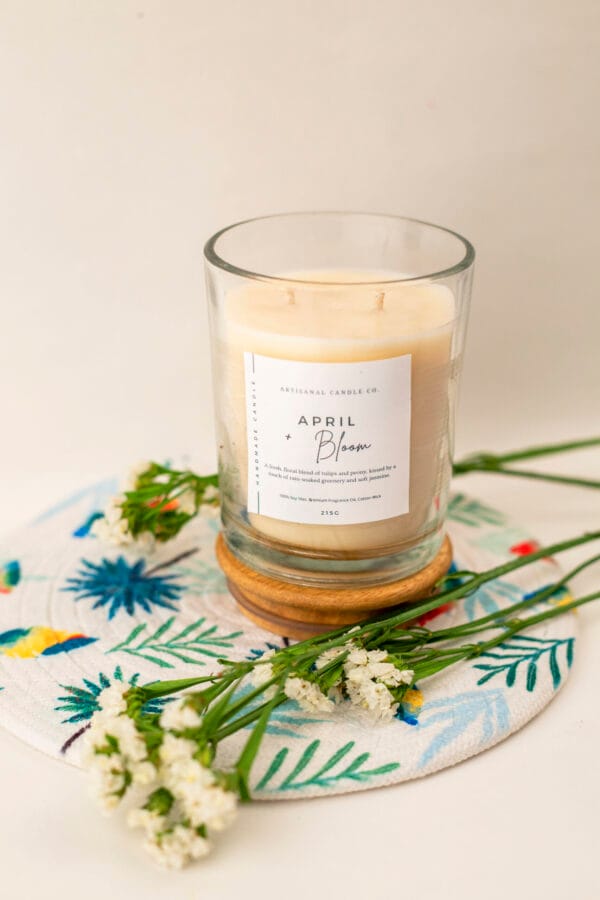 April Bloom Jasmine Scented Candle - Image 5