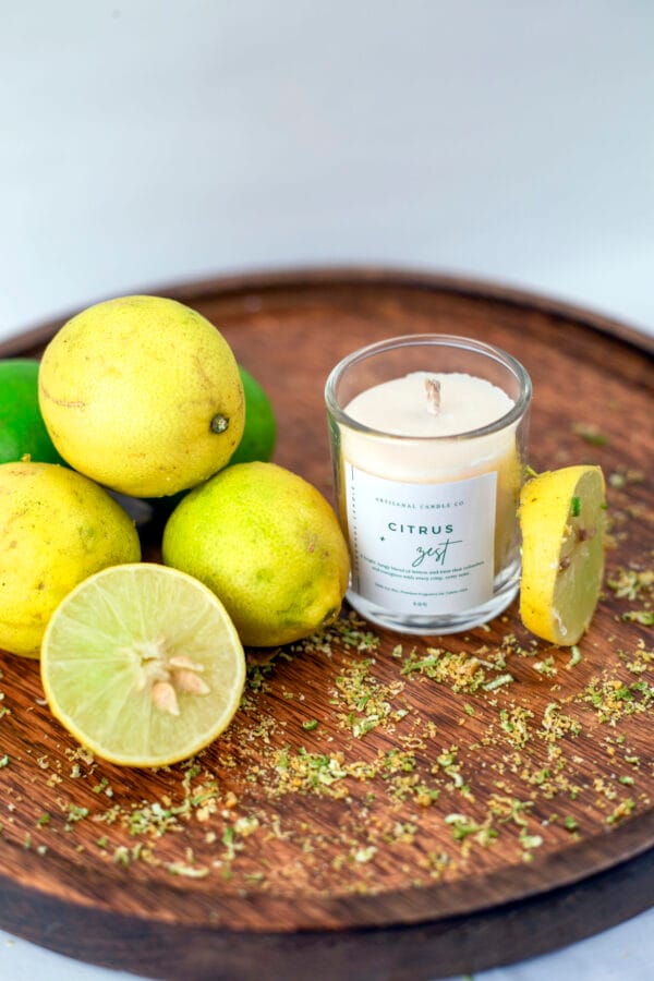 Fresh Citrus Zest Scented Candle – Energizing Aroma for Home and Relaxation - Image 5