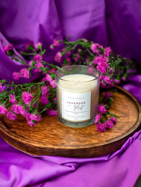 Lavender Mist Aromatherapy Scented Candle – Relaxing and Calming Fragrance - Image 5