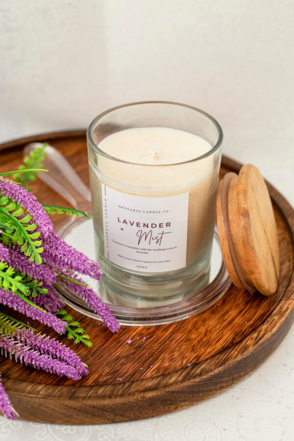 Lavender Mist Aromatherapy Scented Candle – Relaxing and Calming Fragrance - Image 7