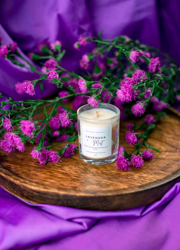 Lavender Mist Aromatherapy Scented Candle – Relaxing and Calming Fragrance - Image 2
