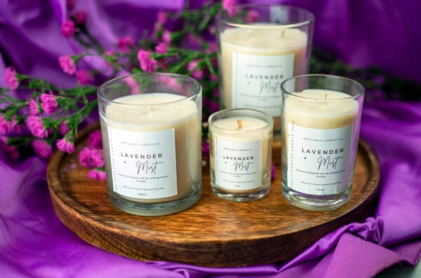 Lavender Mist Aromatherapy Scented Candle – Relaxing and Calming Fragrance - Image 11