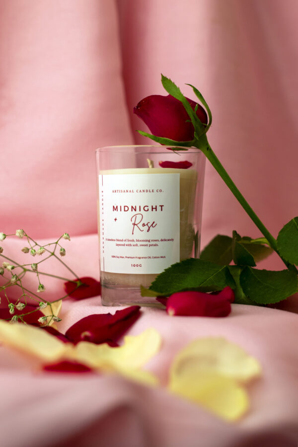 Midnight Rose Bliss- Luxury Scented Candle - Image 5