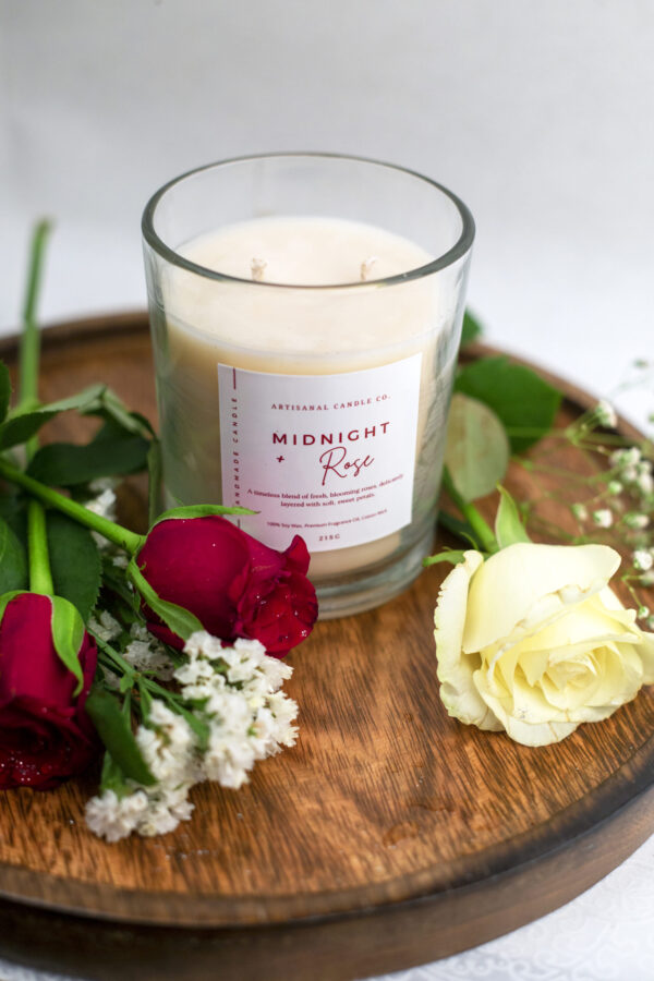 Midnight Rose Bliss- Luxury Scented Candle - Image 8