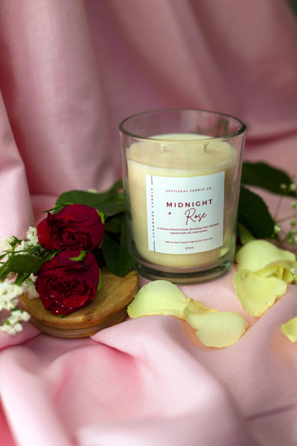 Midnight Rose Bliss- Luxury Scented Candle - Image 10