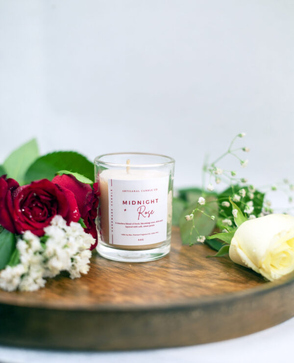 Midnight Rose Bliss- Luxury Scented Candle - Image 2