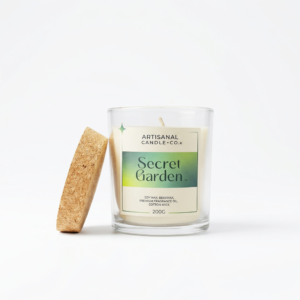 secret garden luxury scented candle | botanical floral artisan soy wax candle – lumière de l’artisan