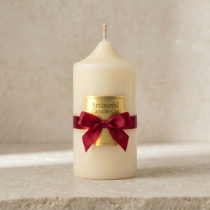 the chapel – domed ivory pillar candle